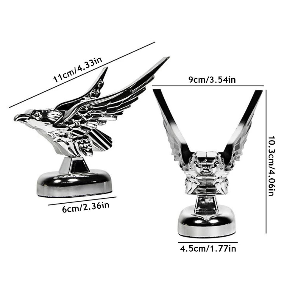 Außendekoration, 1 Stück, Auto-Motorhaube, Adler-Ornament, Abzeichen, Auto-Frontabdeckung, 3D-Adler-Emblem, Auto-Modifikationszubehör