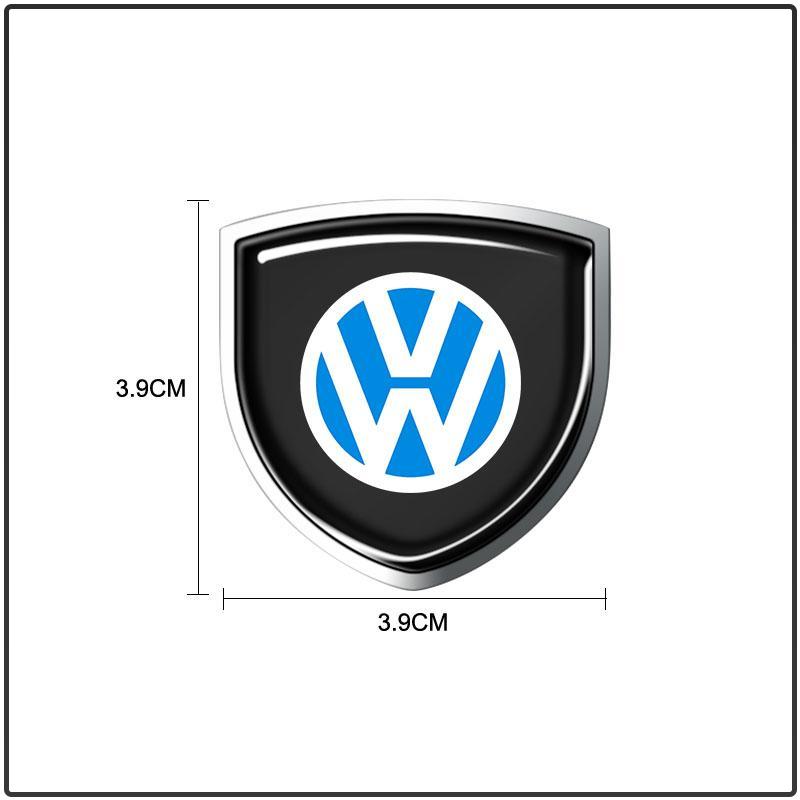 1ks 3D Kovový Znak Štítu Dveří Auta Znak Nálepka Styling Pro VW Volkswagen Golf Jetta Passat GTI R32 Bora 6N0 601 171 OEM