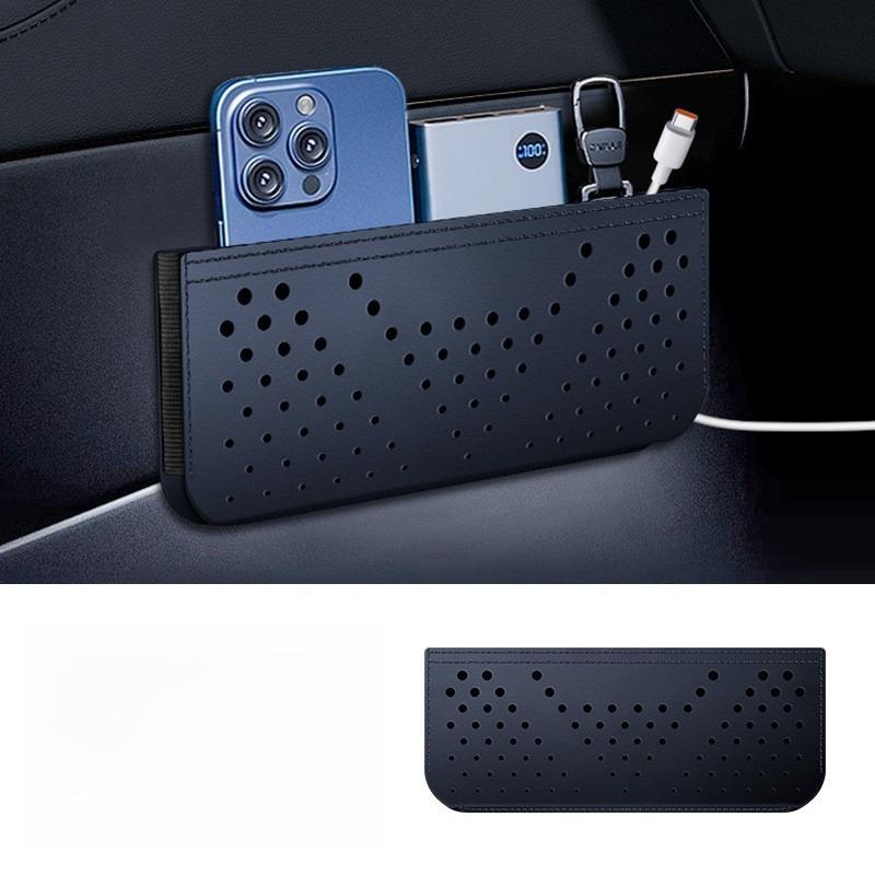 Car General Storage Box Car Mobile Phone Hanging Bag Paste Type Multi-Functional Storage Bag Car Accessories
