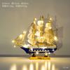 Creative Sailing Model Figurines Living Room TV Cabinet Wine Cabinet Office Table Miniatures Luxury High-end Decor Statua FYFM
