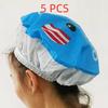 Cartoon Pattern Shower Cap Soft Lace Elastic Edged Waterproof Reusable for Bath SPA Sauna Women Girls Daily Use