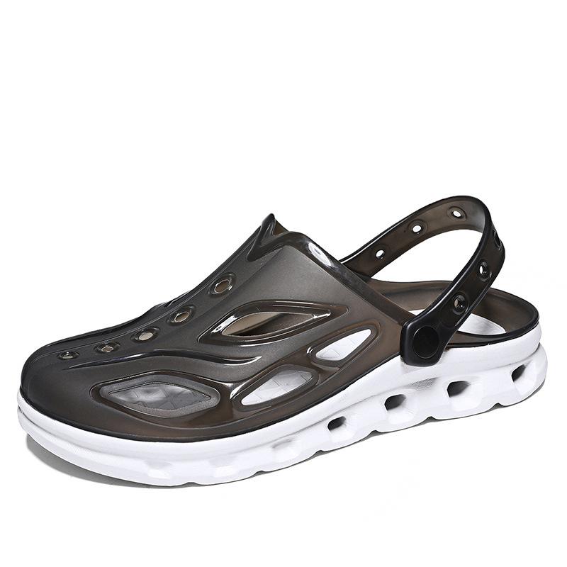 Foreign Trade Summer Home Wear Casual Simple Hole Shoes Non-slip Wear-resistant Thick-soled Slippers Seaside Beach Shoes