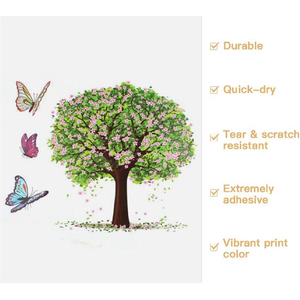 Printable Vinyl Sticker Paper for Inkjet Printer - 8.5"x11" 20 Sheets - Glossy White Printable Vinyl Sheets by JANDJPACKAGING