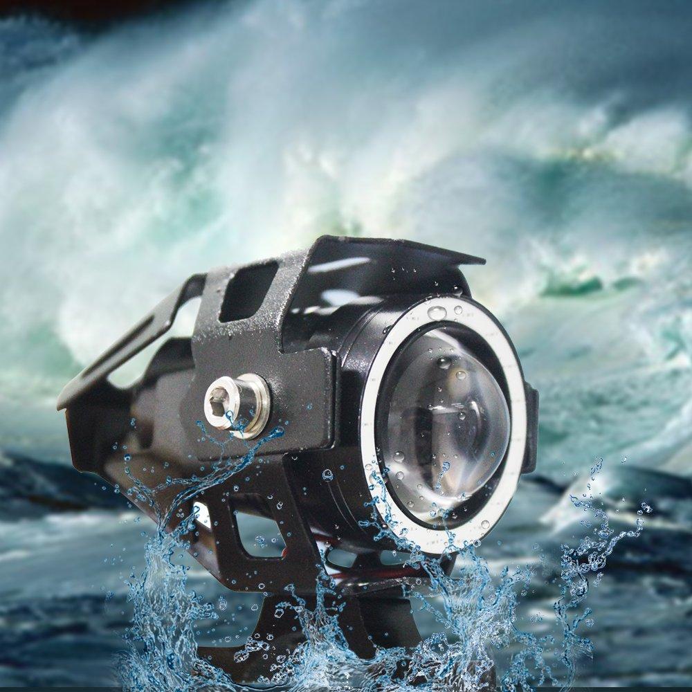X-STYLE U7 Motorcycle Fog Lamp, 4 Modes Switching, Squid Ring/Hi/Lo/Strobe, Projector, 12 V, 24