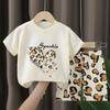 2pcs/set Children's Sets Kids Clothes Boys Girls CartoonT-shirt + Shorts Summer Cotton Short Sleeve Baby Children Clothing Toddler Suit