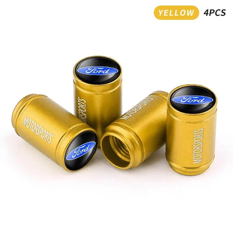 2025 Hot For Ford New Car Wheel Tire Valve Caps Tyre Stem Covers Airdust Waterproof For Ford Focus 2 3 Mondeo Kuga Fiesta MK7 Es