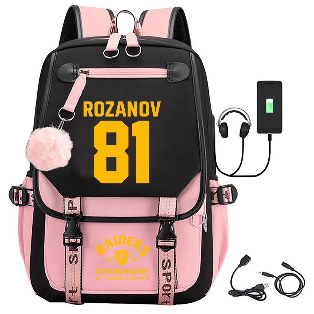 Large Capacity Schoolbag with Shoulder Strap; Student Three-piece Pencil Case Set