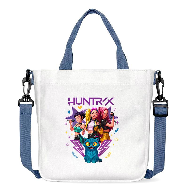 Anime Cartoon Print Office Worker Commuter Portable Messenger Bag Student Large Capacity Casual Handbag
