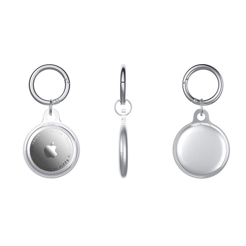 Apple AirTag Transparent Protective Case – Anti-Lost Soft Keychain Holder