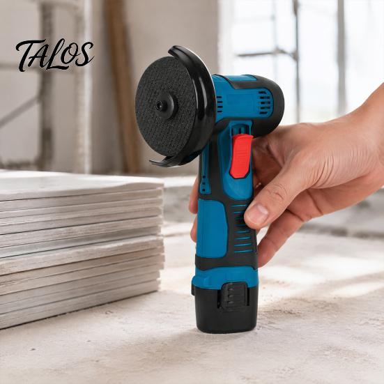 Car Beauty Polishing Tool Cordless Mini Angle Grinder with High Power Lithium Battery for Metal Wood Plastic, Electric Handheld Set Cutting