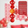 Our Home Wedding Lantern Set: Atmosphere-Enhancing Pull Flower Decorations with Double Happiness Hanging Ornaments