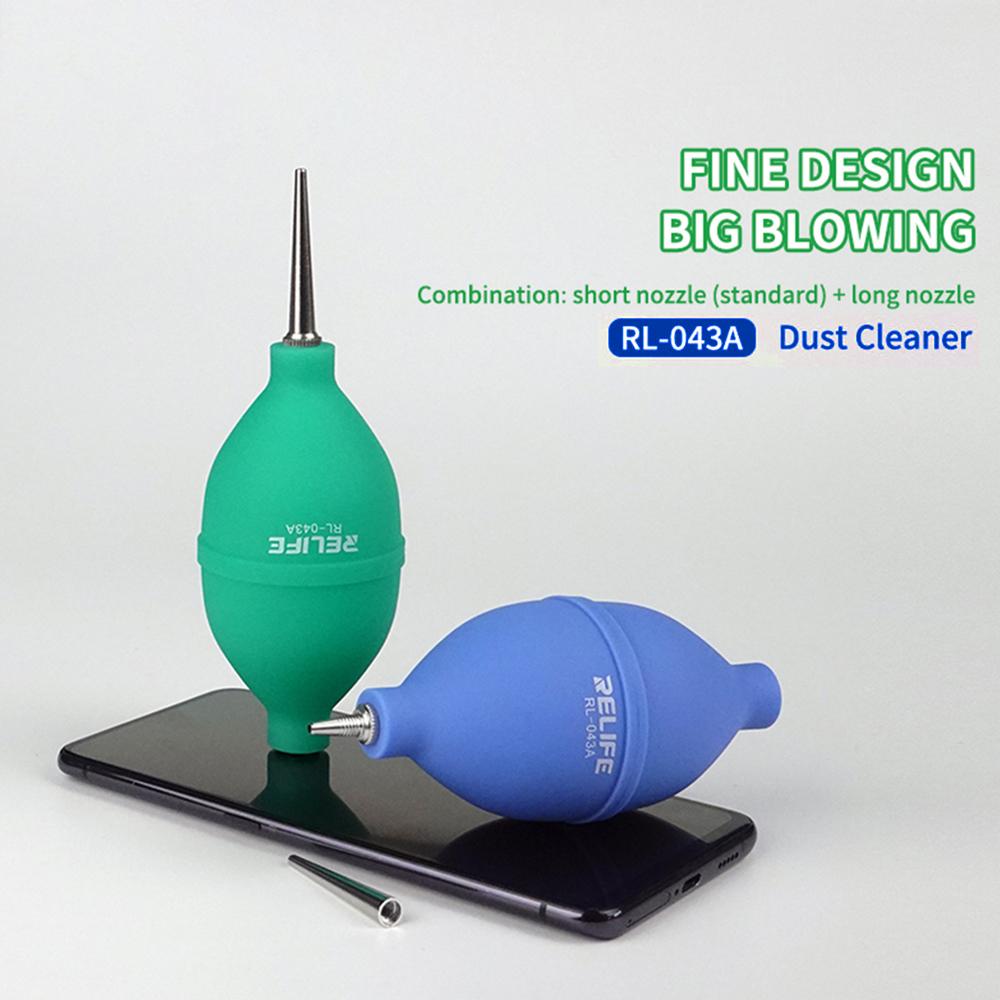 

RELIFE RL-043A Dust Cleaner Air Blower Ball 2-in-1 Dust Blower for Phone Repairing Cleaning Blue