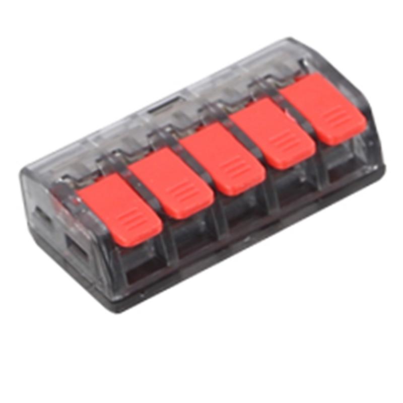 A84X-CMK63 Lever Wire Quick Connectors Clamp Electrical Cable Home Assortment Terminal Block 0.08-4Mm 32A