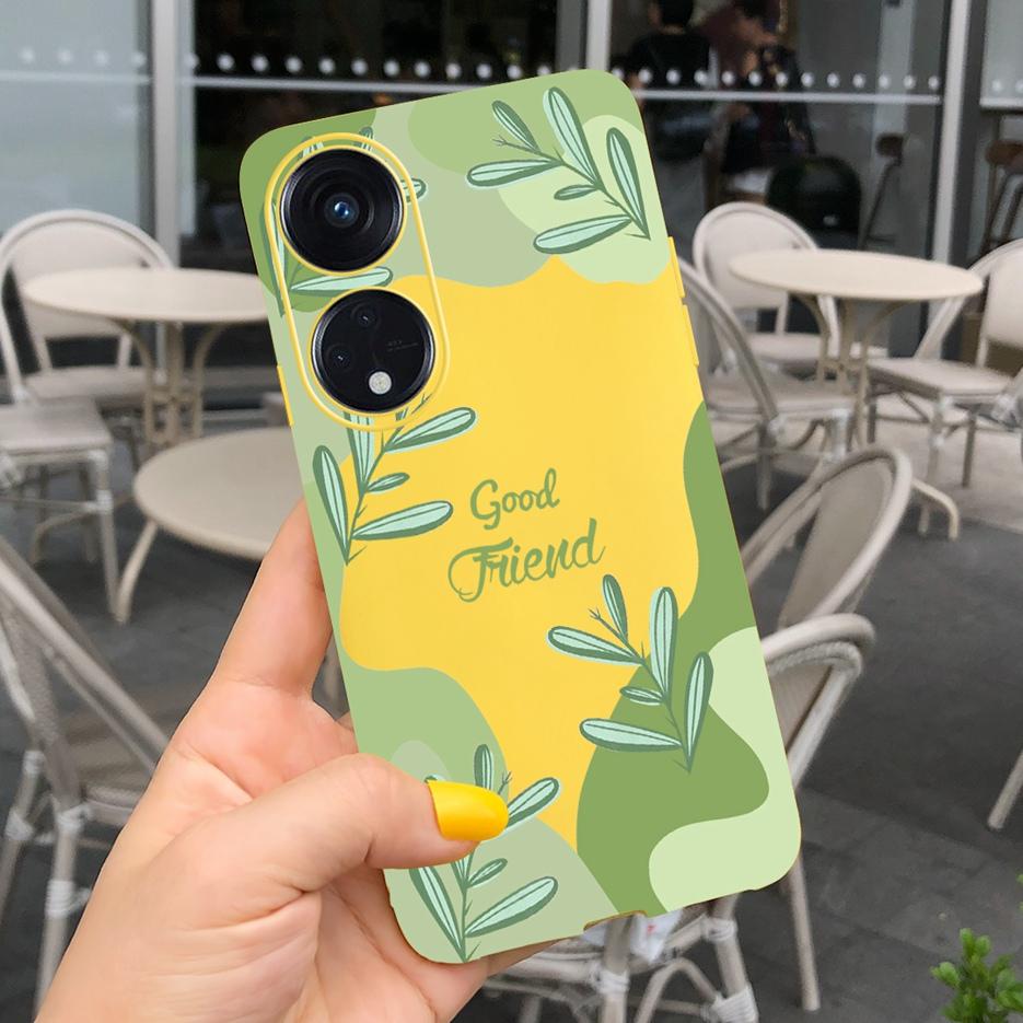 For Oppo Reno 8T 4G Case CPH2481 Luxury Art Printed Cover Silicone Soft TPU Phonw Case For Oppo Reno8 T 5G Reno 8T Reno8T Bumper