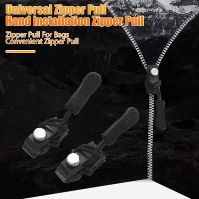 9-teiliger Universal-Reißverschlusszieher, schnelle Installation, abnehmbarer Reißverschlusskopf, kein Nähen, Reißverschlussreparatur, Reißverschlusszieher-Ersatz für Mäntel und Jacken