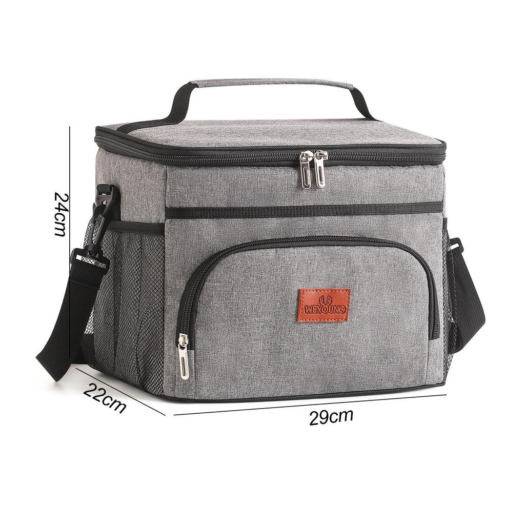 Doppellagige isolierte Lunchtasche: Verdickte, Frischhaltende Bento-Tasche für Picknicks im Freien