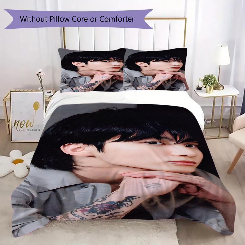 Bts Jungkook'S Bold Fashion Look Bedding 1 Duvet Cover 2 Pillowcase Without Core Without Core Christmas Birthday Gift Soft And Comfortable
