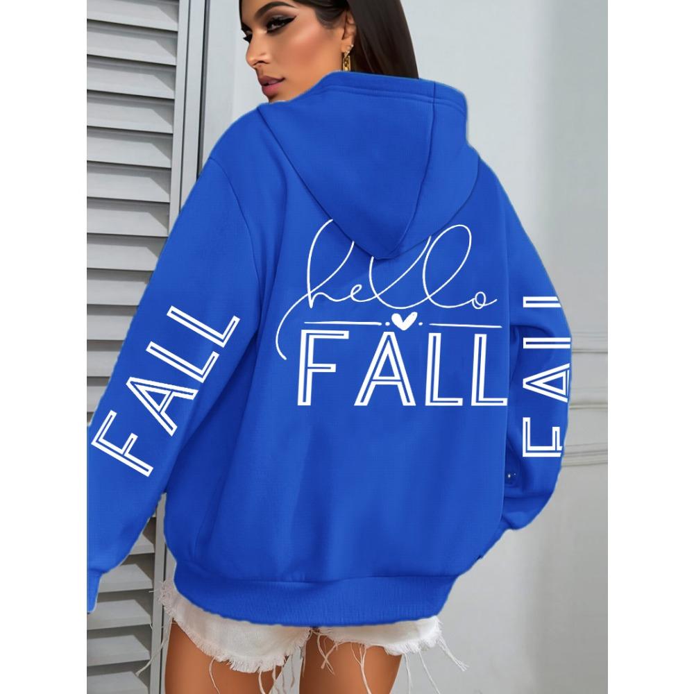 Fall Love Art Word Design Printed Women's Hoodie Hip Hop Clothes Autumn Loose All-match Women's Street Wear