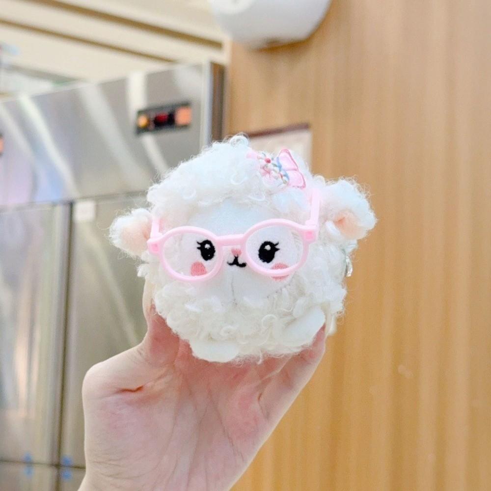 Soft Sheep Keychain Doll Short Velvet Sheep Keychain New Bag Pendant Backpack Accessories