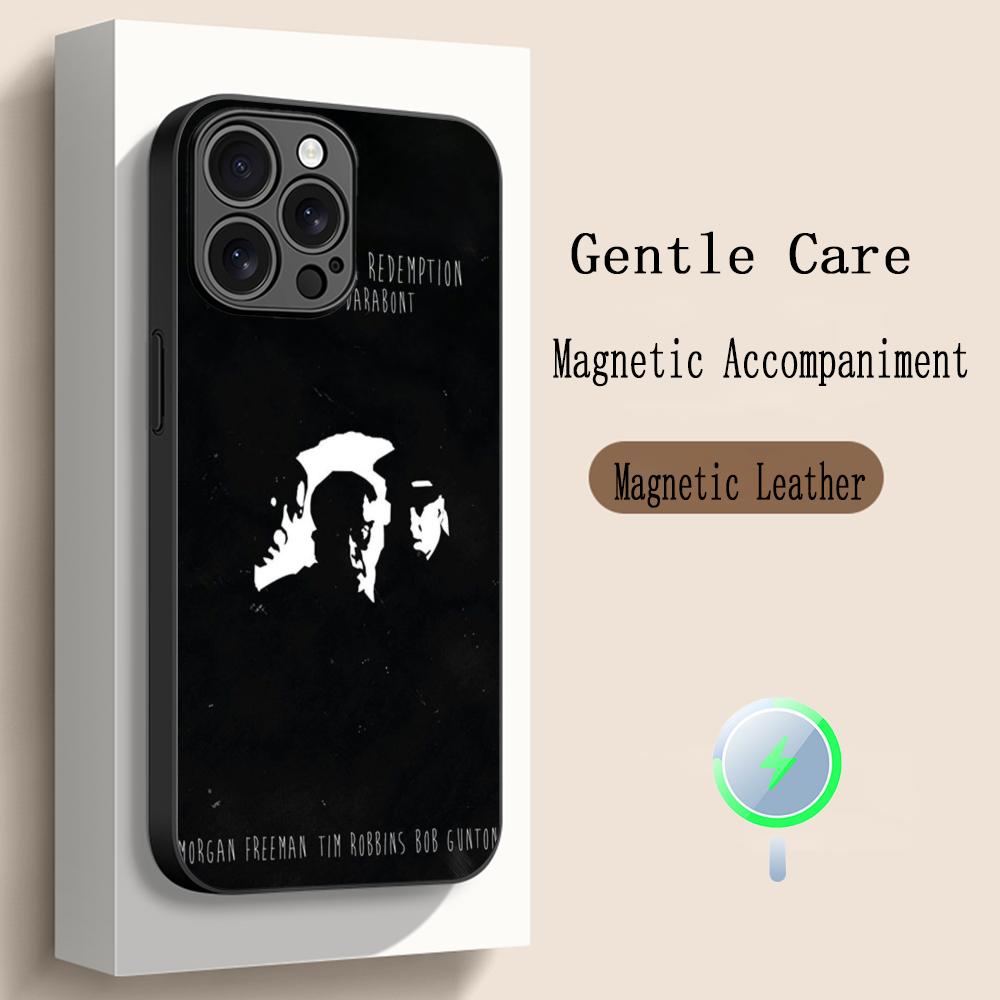 

Classic Shawshank movie poster pattern Phone Case For iPhone 17 16 15 14 13 12 Plus Pro Max High-end Luxury Magsafe Sheepskin iPhone 15 Pro