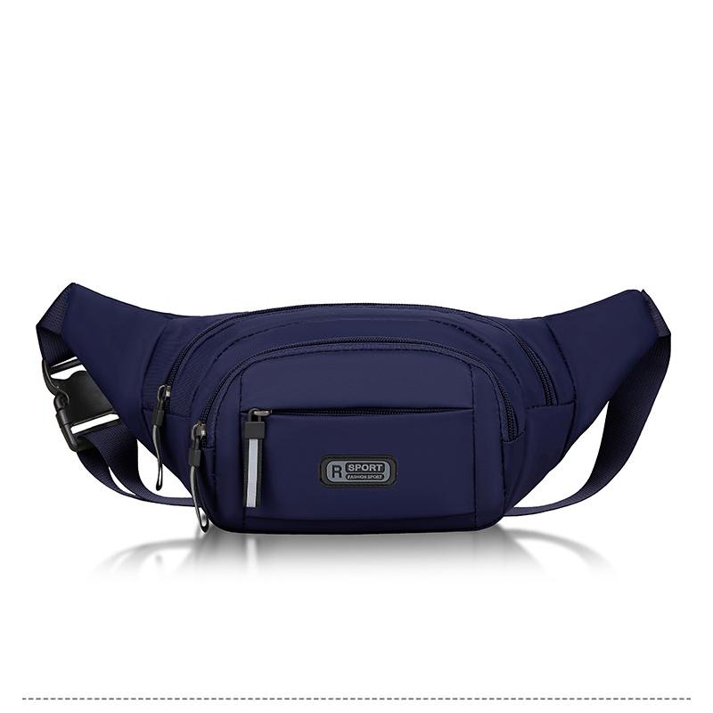 Men's waist bag - adjustable strap, multi-pocket design, outdoor sports daily commuting waist bag, multi-functional travel bag