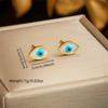 Gold Plated Evil Eye Jewelry Set Necklace Bracelet and Earrings Fashion Jewelry for Women