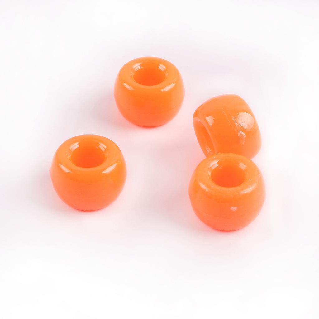 Acrylic Pony Beads Large Hole Beads Dreadlocks Solid Color Bucket Beads Diy Mobile Phone Chain Necklace Loose Beads Jewelry Accessories