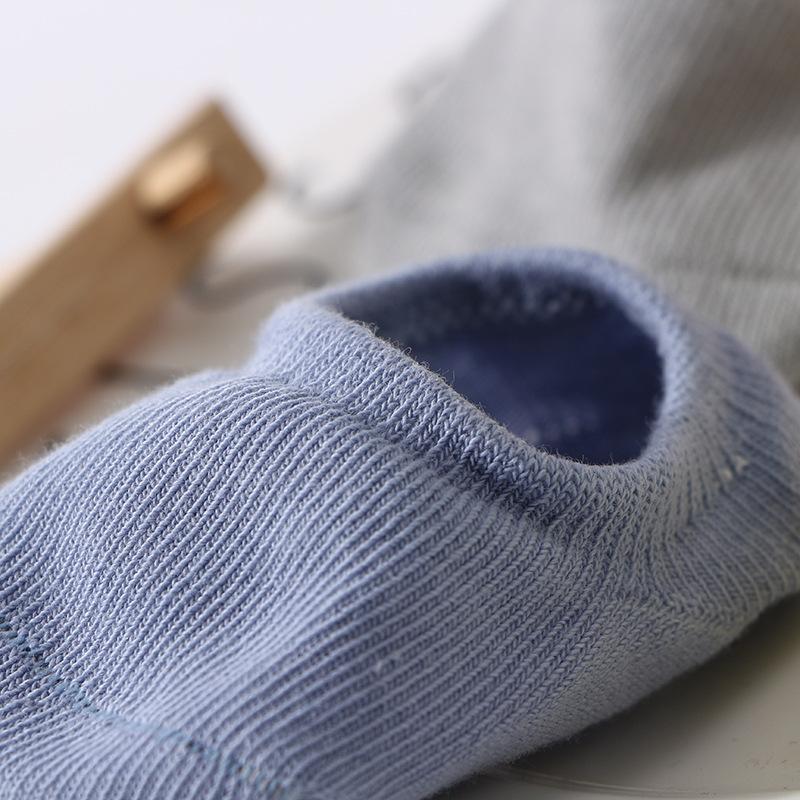 4 Paar Süße Baby Mädchen Jungen Rutschfeste Socken Einfarbig Sommer Unisex Baumwolle Knöchelsocken