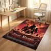 Personalized Crystal Velvet Carpet,Attack On Titan Custom Printed Name, Plush Area Rug For Home Indoor Decor