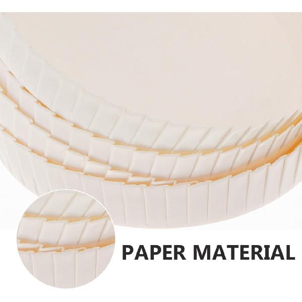 Angoily Disposable Paper Cup Cover, 100pcs Disposable Cup Cover Hot Cup-Lid, Recycled Drinking Lid Coffee Cupcover for Outdoor Drink Glass Topper