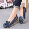 Korean Style Spring 2024 Women's Casual Loafers - Slip-On Bean Shoes for Moms.