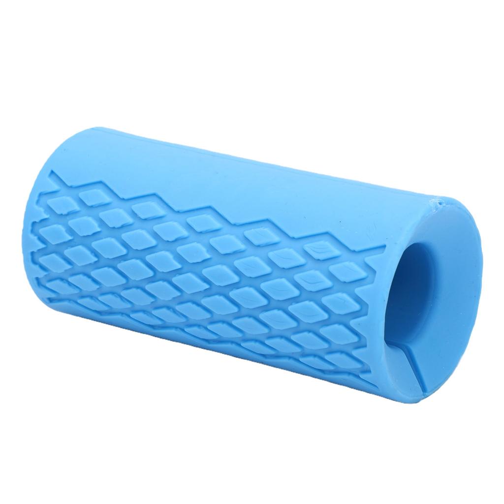 2PCS Barbell Grips Silicone   Thick Prevent Slip Dumbbell Grip for Gym Weightlifting Black