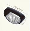 Stainless Steel Garlic Press - Easy Clean Durable Kitchen Gadget for Chopping Crushing Garlic Black