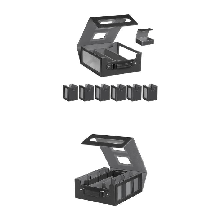 Game Card Organizers With Removable Dividers Trading Card Storage Box Shockproof Sports Card Storage Boxes