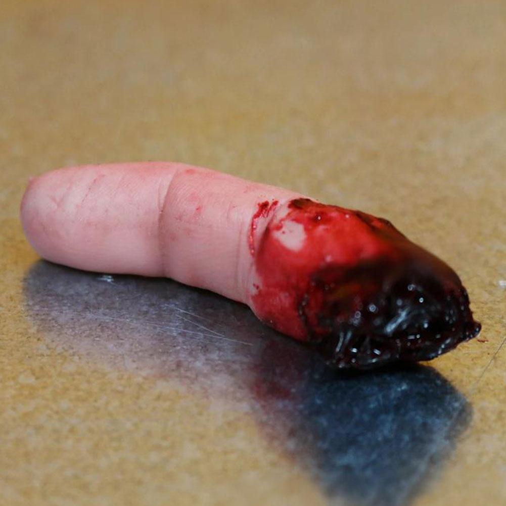 Halloween Horror Bloody Finger Prank Prop Bloody Severed Finger Realistic Bloody Severed Finger Scary Props Scary Fake Finger