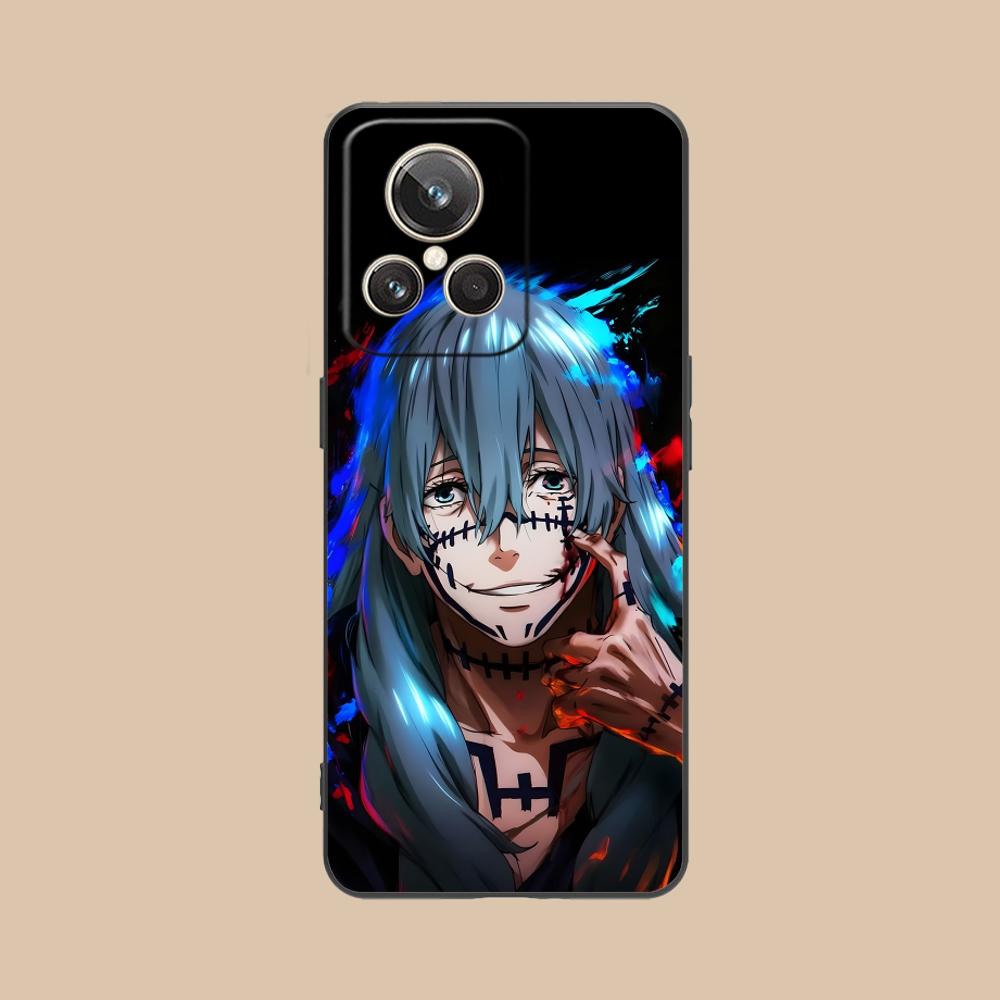 JJK Mahito Phone Case for Realme 15 14 13 12 11 10 9 Pro Plus T i Lite 5G Soft TPU Shockproof Cover