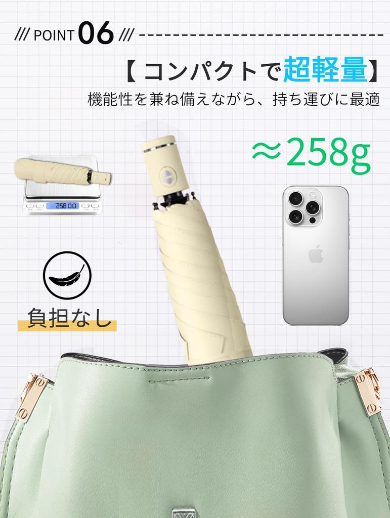 Memory Faltbarer Schirm Sonnenschirm UV-Schutz Vollständige Verdunkelung Wärmeisolierung Stark Wasserabweisend Ultraleicht Kompakt Einhandautomatik