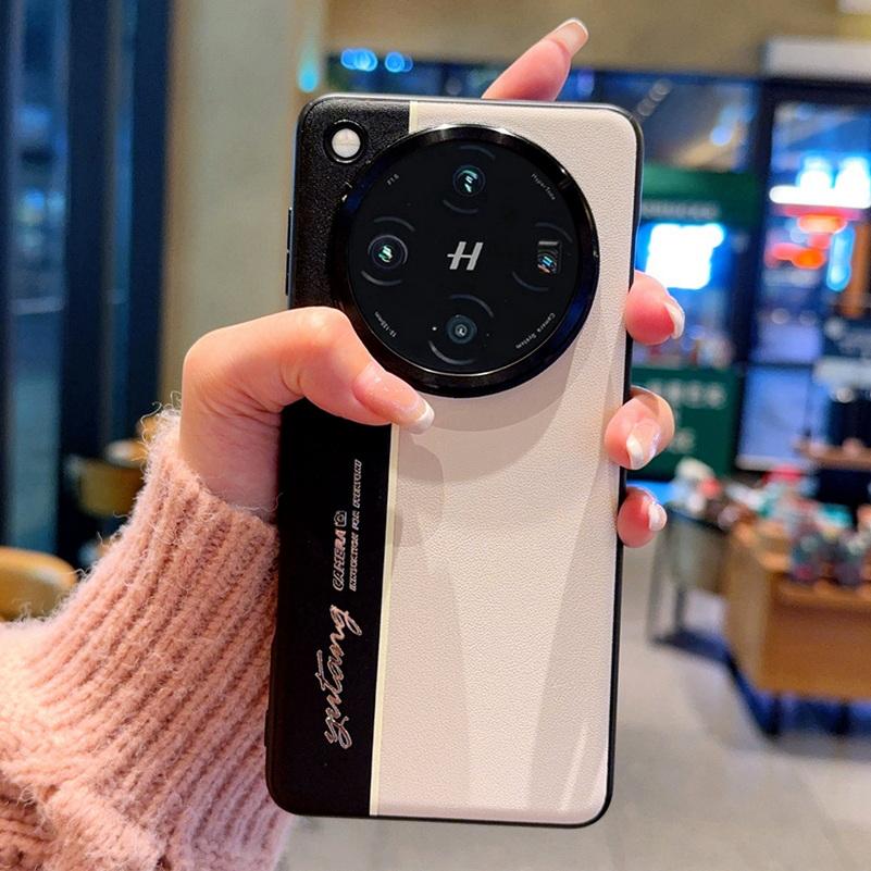 Night Lightning Fluorescent Line Two-pigment Leather Case For OPPO Find X8 Pro Find X8 Find X7 Ultra X7 Lens Protect Cover