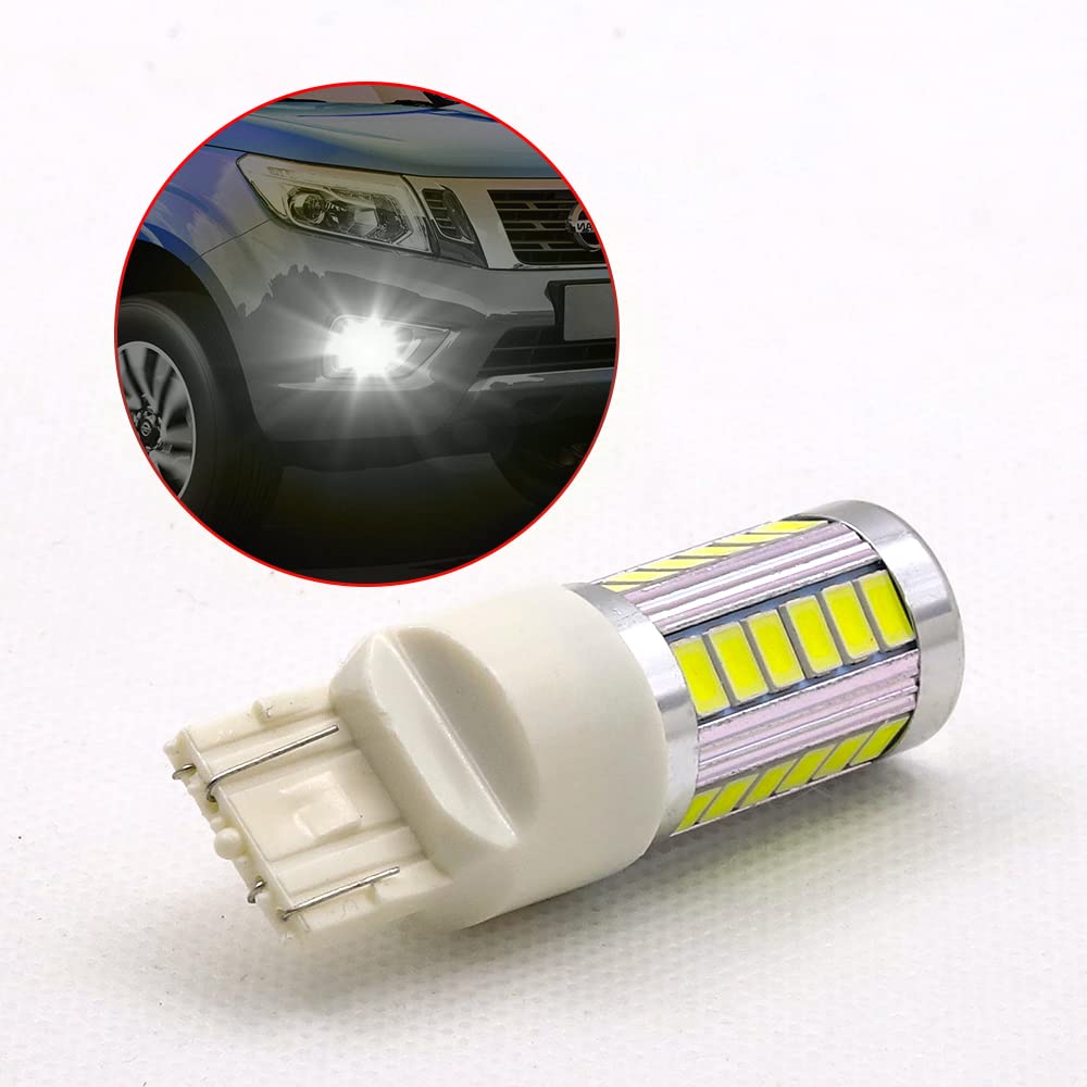 Aoling 7443 LED T20 Double LED White Car 360° Glow with Super Diffused