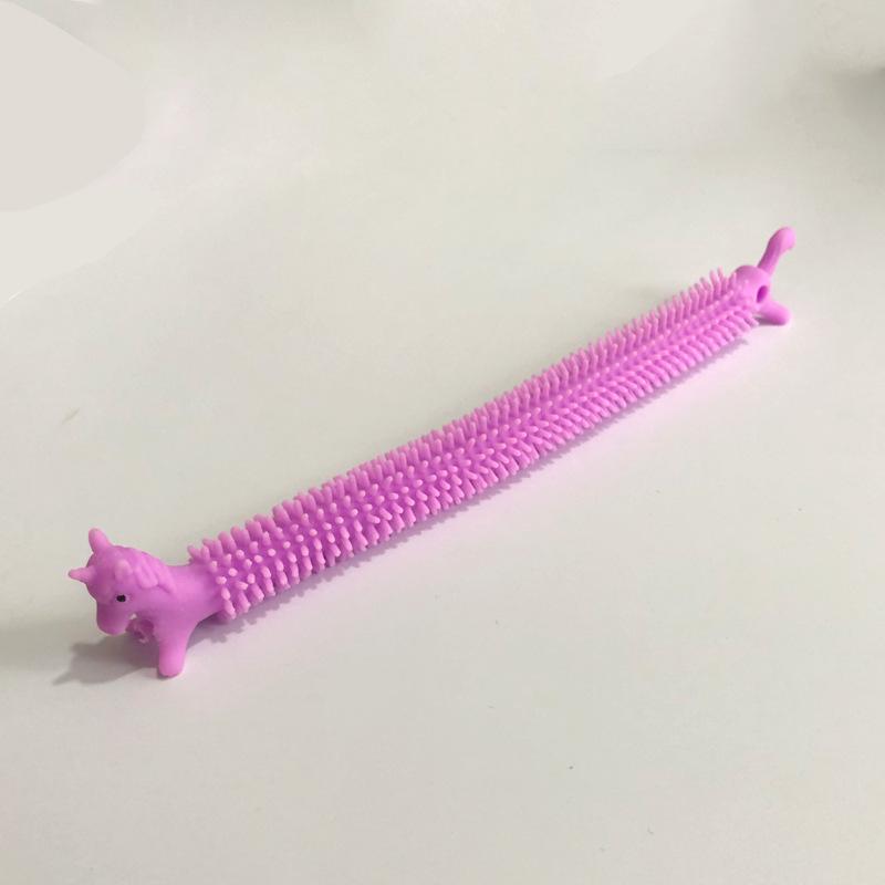 Unicorn Lara Le Bracelet Tpr Soft Rubber Vent Decompression Noodles Cartoon Color Decompression Bracelet Toy
