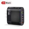 3.5A 65W Phone Charger Head 3USB 3Type-C Fast Charging High Power Universal US Plug Travel Wall Charger Adapter