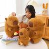 Cute Capybara Plush Toy Chick Retractable Stuffed Animal Water Guinea Pig Doll Adorable Ugly Doll Wholesale Factory