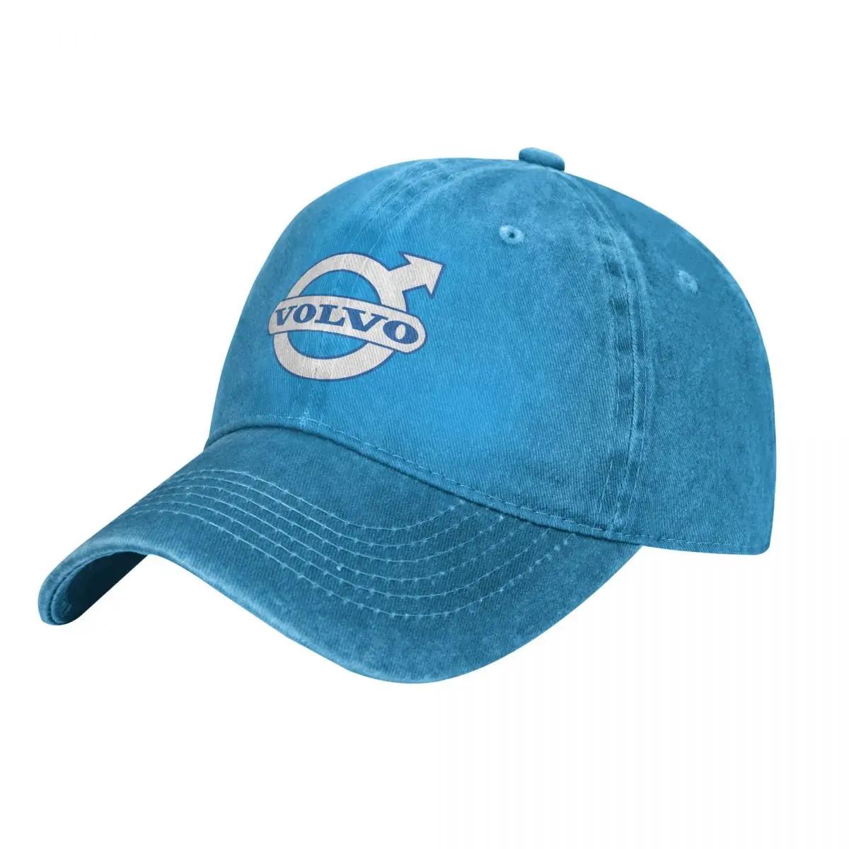 

Car Baseball Cap for Men cotton Hats Adjustable Hat Fashion Casual Cap Truck driver Hat For Volvo XC40 XC60 C30 C70 S40 S60 S80 синій