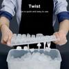 Ice Tray with Lid Bin Ice Scooper Twist Release Design Ice Mold Easy Clean Reusable Ice Maker for Freezer