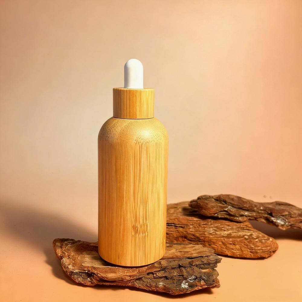 Bamboo Bamboo Dropper Bottles 10ml-30ml Cosmetic Sample Container  Makeup Cosmetic