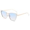 Fashion Cat-eye Sunglasses For Women With High-end Personalized Versatile Sunglasses New Metal Sunglasses 1208