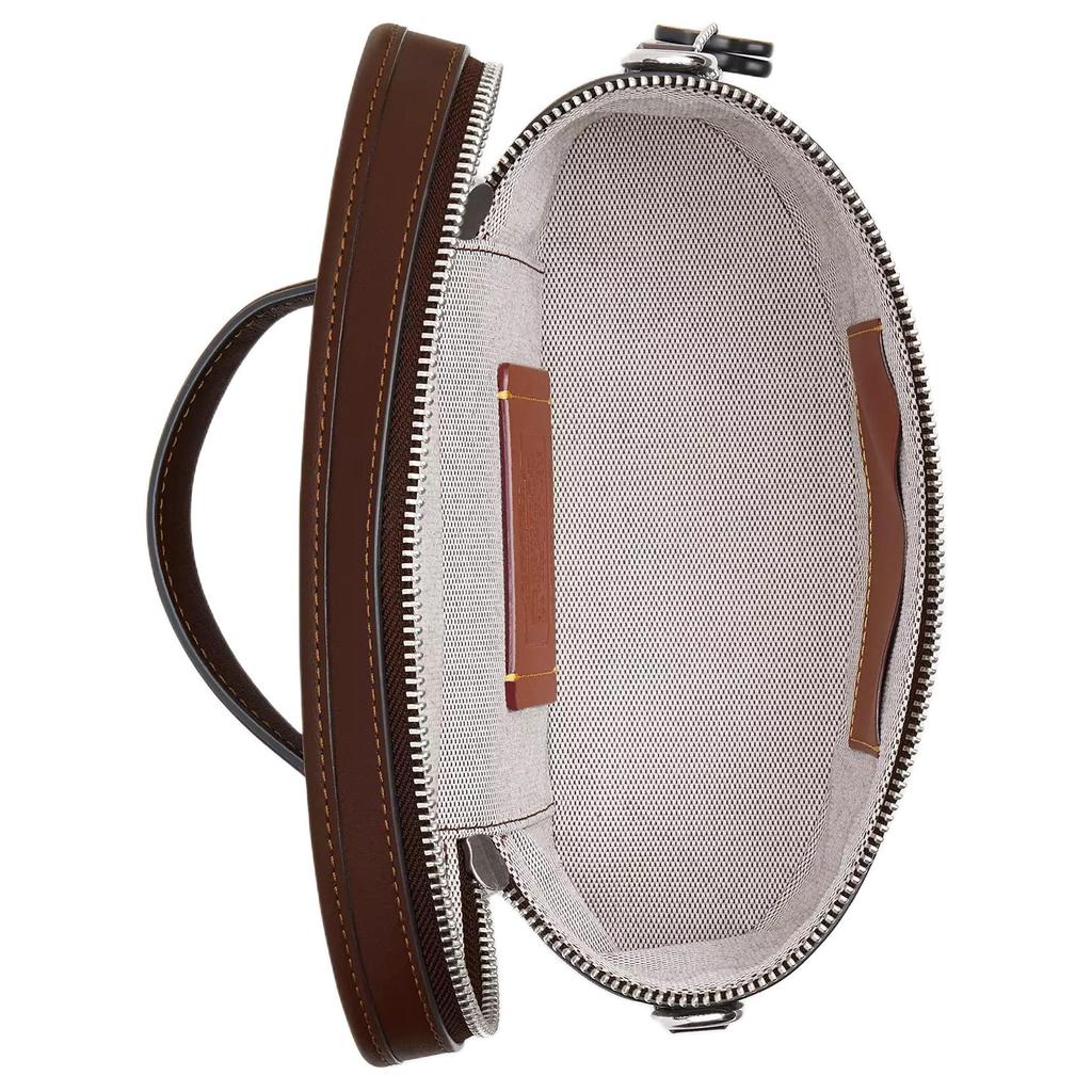 Coach Trail 21 Logo Leather Shoulder Crossbody Bag Small Women Bags Maple CBG93-LHMPL