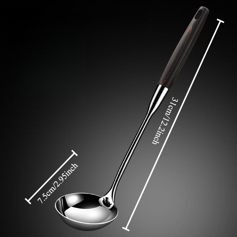 BEPAN 1PC Stainless Steel Strainers Spoon Colander Hot Pot Household Long Handle Large Tableware Set Kitchen Tools Household Goods