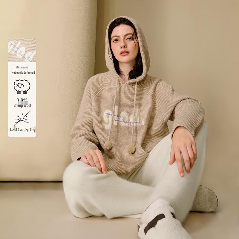 

Женский вязаный свитер INMAN с капюшоном для легкого спорта L