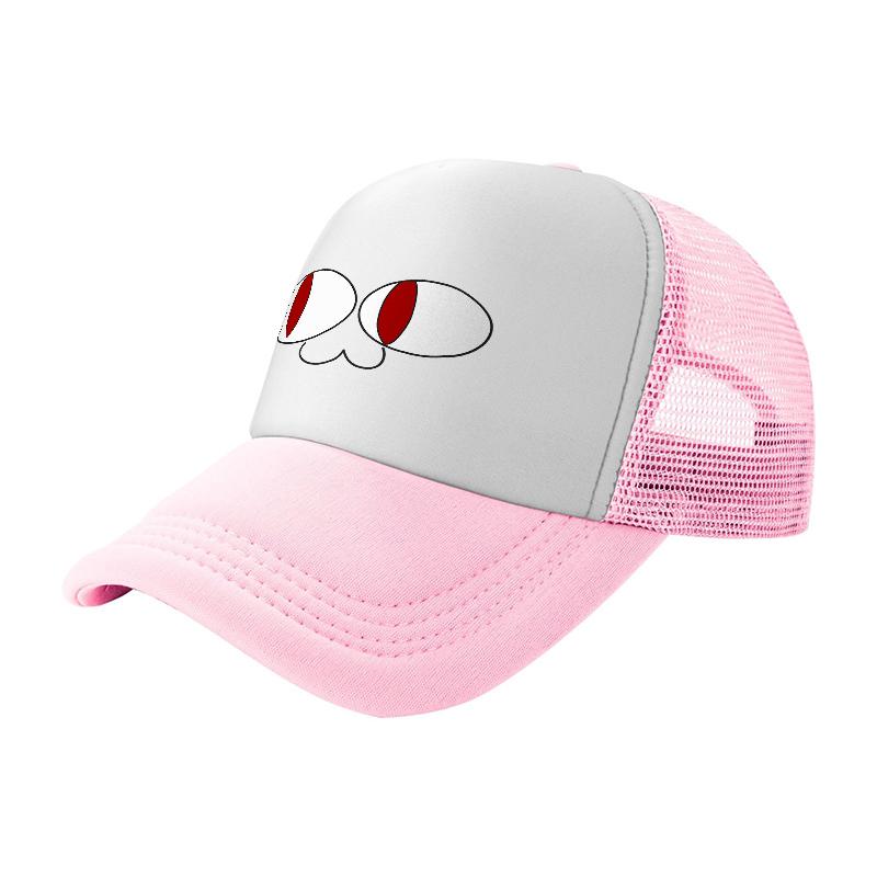 Cute Eyes Design Mesh Baseball Cap Breathable Trucker Hat Fashion StateUnisext Accessory for Casual Wear and Outdoor Activities